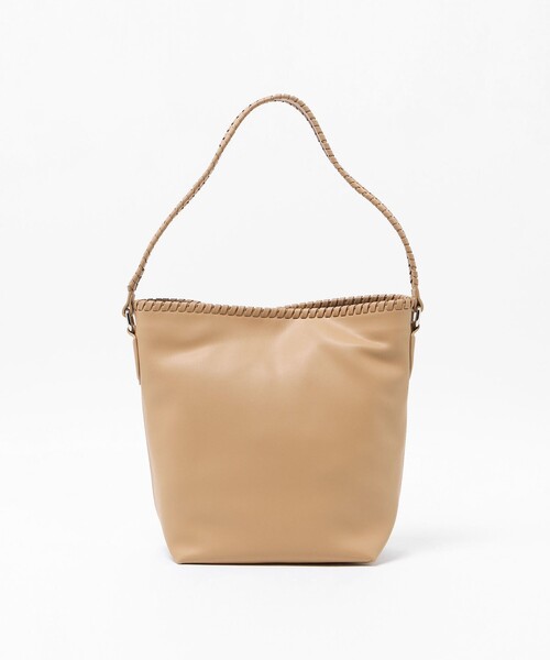 UNITED ARROWS（ユナイテッドアローズ）の「ステッチ ワンショルダーバッグ（ショルダーバッグ・レディース・ベージュ/ブラック・FREE）」の6枚目の写真