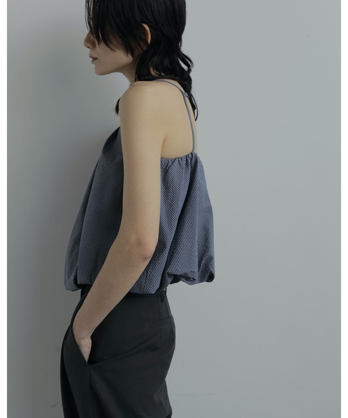anuke（アンヌーク）の「Backopen Balloon Camisole（キャミソール・レディース・ブルー/ブラウン・FREE）」の5枚目の写真