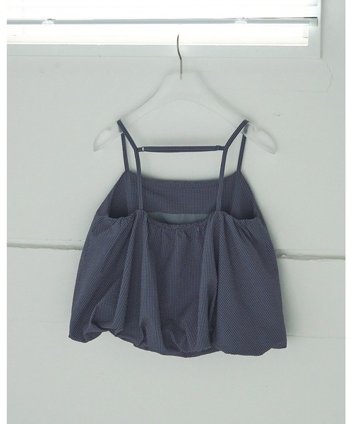 anuke（アンヌーク）の「Backopen Balloon Camisole（キャミソール・レディース・ブルー/ブラウン・FREE）」の9枚目の写真