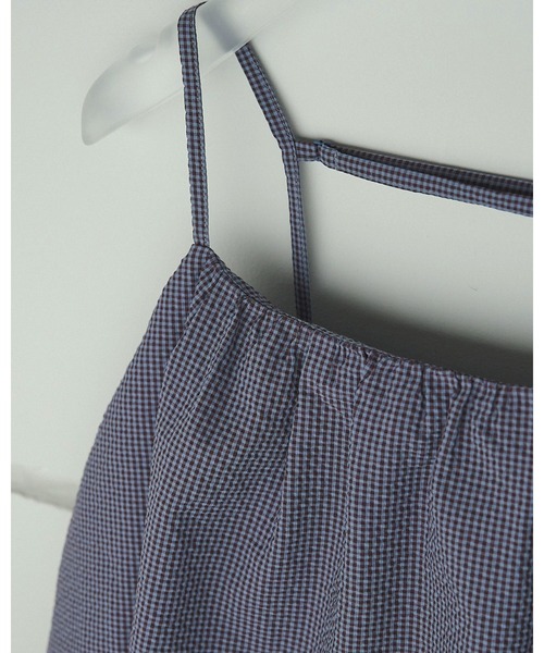 anuke（アンヌーク）の「Backopen Balloon Camisole（キャミソール・レディース・ブルー/ブラウン・FREE）」の10枚目の写真