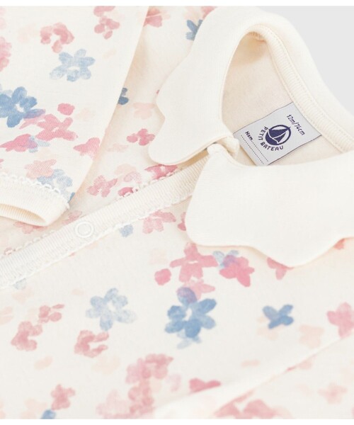 PETIT BATEAU(プチバトー)の「足なしロンパース(ロンパース・キッズ・ホワイト系その他・3MONTH/6MONTH/12MONTH)」の3枚目の写真
