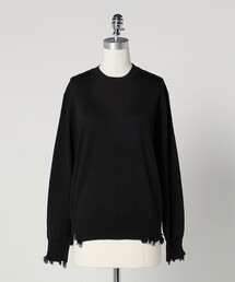LOEFF | <LOEFF>ダメージ クルーネック プルオーバー UNISEX(ニット/セーター)