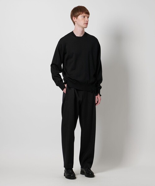 LOEFF（ロエフ）の「＜LOEFF＞ダメージ クルーネック プルオーバー UNISEX（ニット/セーター・レディース・グレー系/ブラック・2/0/1）」の16枚目の写真