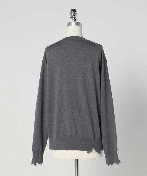 LOEFF＞ダメージ クルーネック プルオーバー UNISEX（ニット/セーター