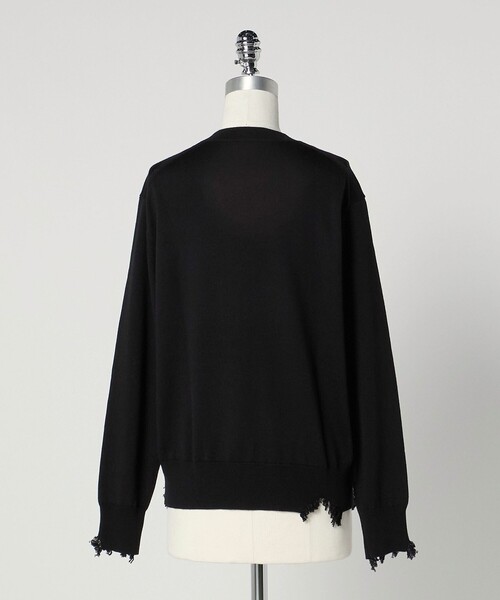 LOEFF＞ダメージ クルーネック プルオーバー UNISEX（ニット/セーター