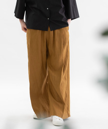 HEMPプリーツタックワイドパンツ