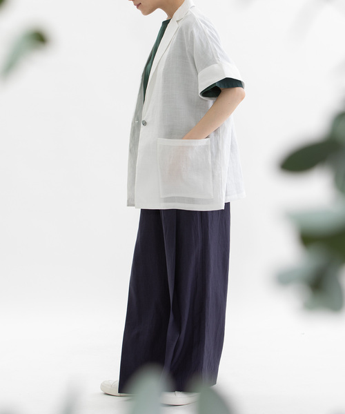 nop de nod(ノップドゥノッド)の「HEMPプリーツタックワイドパンツ(その他パンツ・レディース・キャメル/ブラック/ネイビー・M)」の14枚目の写真