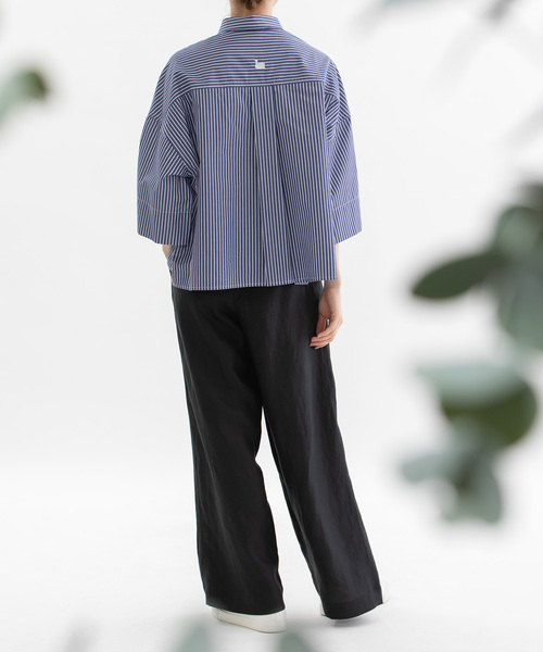 nop de nod(ノップドゥノッド)の「HEMPプリーツタックワイドパンツ(その他パンツ・レディース・キャメル/ブラック/ネイビー・M)」の18枚目の写真