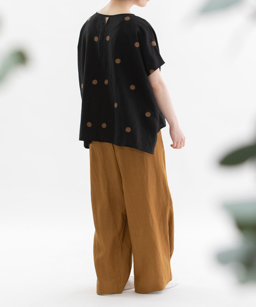 nop de nod(ノップドゥノッド)の「HEMPプリーツタックワイドパンツ(その他パンツ・レディース・キャメル/ブラック/ネイビー・M)」の21枚目の写真