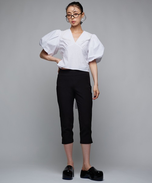 Narcissus（ナルシス）の「カプリパンツ/ミディアム丈（その他パンツ・レディース・ブラック・FREE）」の12枚目の写真