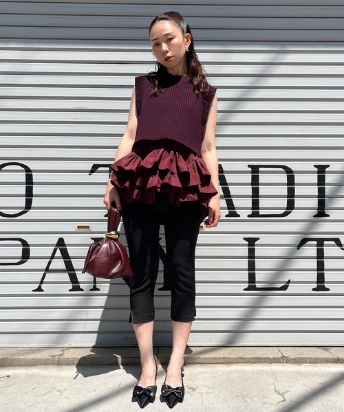 Narcissus（ナルシス）の「カプリパンツ/ミディアム丈（その他パンツ・レディース・ブラック・FREE）」の15枚目の写真