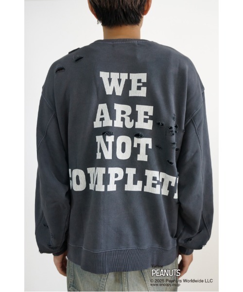 DISCOVERED(ディスカバード)の「PEANUTSxDISCOVERED DAMAGE PIGMENT DYED SWEAT(スウェット・メンズ・ブラック系その他2/ブラック系その他3/ブラック系その他・LARGE/SMALL)」の22枚目の写真