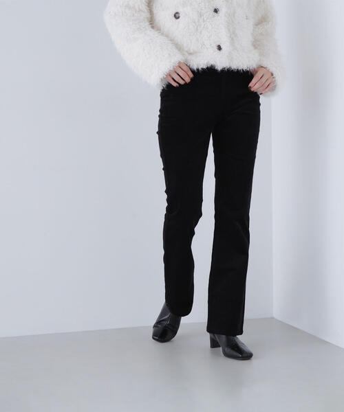 NATURAL BEAUTY BASIC（ナチュラルビューティーベーシック）の「◇ブーツカットコーデュロイパンツ（その他パンツ・レディース・ブラック/ダークブラウン・MEDIUM/P/S）」の9枚目の写真