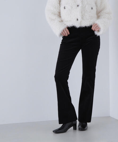 NATURAL BEAUTY BASIC（ナチュラルビューティーベーシック）の「◇ブーツカットコーデュロイパンツ（その他パンツ・レディース・ブラック/ダークブラウン・MEDIUM/P/S）」の10枚目の写真
