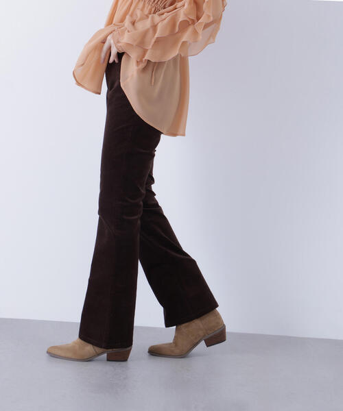NATURAL BEAUTY BASIC（ナチュラルビューティーベーシック）の「◇ブーツカットコーデュロイパンツ（その他パンツ・レディース・ブラック/ダークブラウン・MEDIUM/P/S）」の16枚目の写真