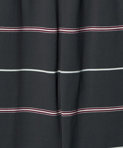 6(ROKU)＞コットン ワイド ボーダー イージーパンツ（その他