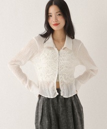 Heather | フロントシャーリングZIPシャツ 581600(シャツ/ブラウス)