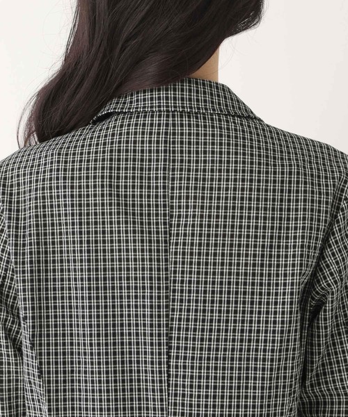 Heather（ヘザー）の「フロントシャーリングZIPシャツ　581600（シャツ/ブラウス・レディース・ブラック/オフホワイト/ブラック系その他・FREE）」の9枚目の写真