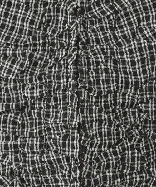 Heather（ヘザー）の「フロントシャーリングZIPシャツ　581600（シャツ/ブラウス・レディース・ブラック/オフホワイト/ブラック系その他・FREE）」の13枚目の写真