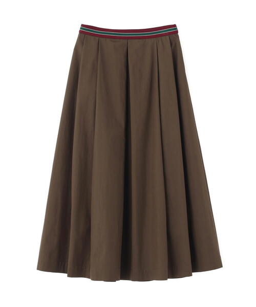 human woman（ヒューマンウーマン）の「◆コットンナイロンツイルスカート（スカート・レディース・ブラウン/ベージュ・MEDIUM）」の8枚目の写真