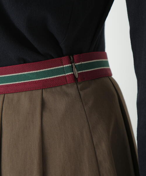 human woman（ヒューマンウーマン）の「◆コットンナイロンツイルスカート（スカート・レディース・ブラウン/ベージュ・MEDIUM）」の17枚目の写真