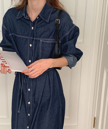 2ly2（トゥーリートゥー）の「デニムシャツワンピ（ワンピース）」