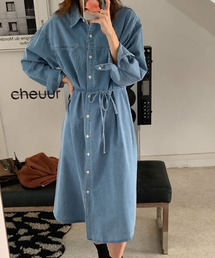 2ly2（トゥーリートゥー）の「デニムシャツワンピ（ワンピース）」
