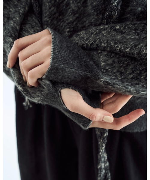 seyto(セイト)の「Merange jacquard V-neck knit / メランジジャガードVネックニット(ニット/セーター・メンズ・レッド/ブラック/ブラウン・2/3)」の11枚目の写真