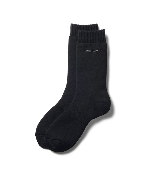 Snow Peak(スノーピーク)の「Snow Peak / MofM Wool Guide Socks Middle MofM ウールガイドソックス ミドル 靴下(ソックス/靴下・メンズ・ブラック/グリーン・M/L)」の3枚目の写真
