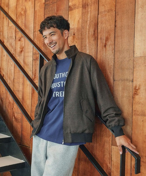 FOUND GOOD（ファウンドグッド）の「ヘリンボーンブルゾン（ブルゾン・メンズ・ブラック/グレー系8/ブラウン系・XL/M/L）」の3枚目の写真