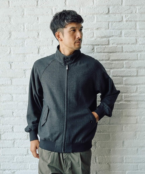 FOUND GOOD（ファウンドグッド）の「ヘリンボーンブルゾン（ブルゾン・メンズ・ブラック/グレー系8/ブラウン系・XL/M/L）」の2枚目の写真