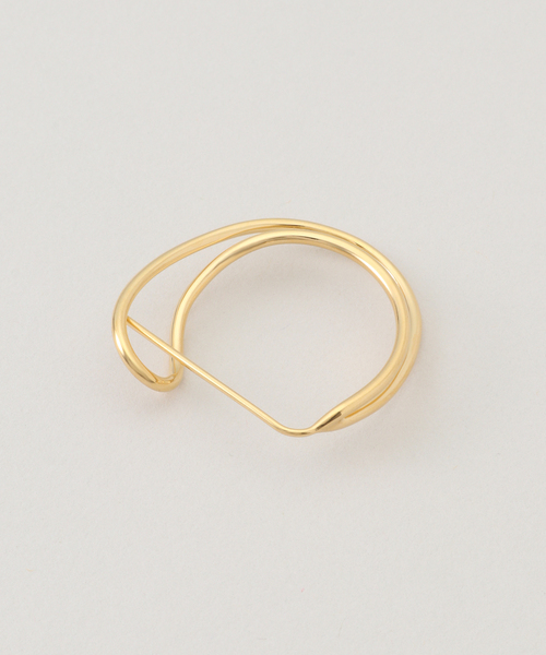 IENA(イエナ)の「BAR Jewellery/バージュエリー CROSSED PATHS PIERCE ピアス(両耳)(ピアス(両耳用)・レディース・ゴールド・FREE)」の2枚目の写真