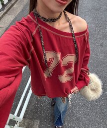 CIAOPANIC | 【新色追加】チョーカーSETナンバリングラグランスウェット(Tシャツ/カットソー)