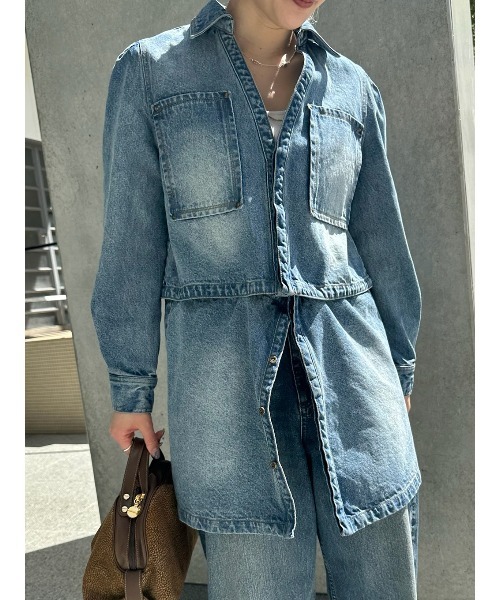 ELCHELE エルチェレ　SEPARATE DENIM TUNIC SEPARATE DENIM TUNIC（シャツ/ブラウス）｜ELCHELE（エルチェレ）の