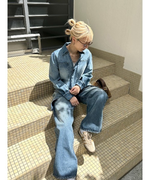SEPARATE DENIM TUNIC（シャツ/ブラウス）｜ELCHELE（エルチェレ）の