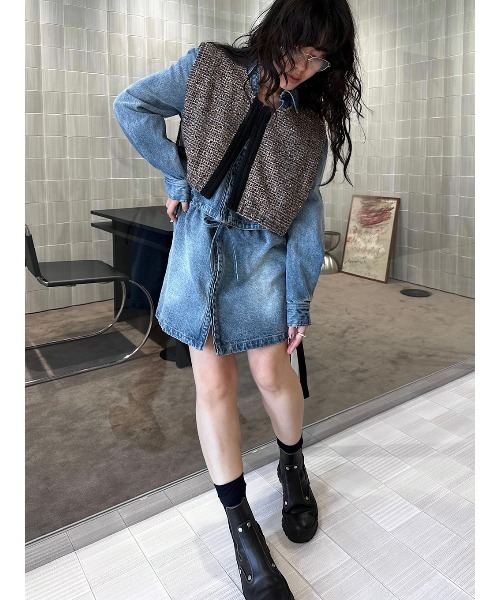 SEPARATE DENIM TUNIC（シャツ/ブラウス）｜ELCHELE（エルチェレ）の
