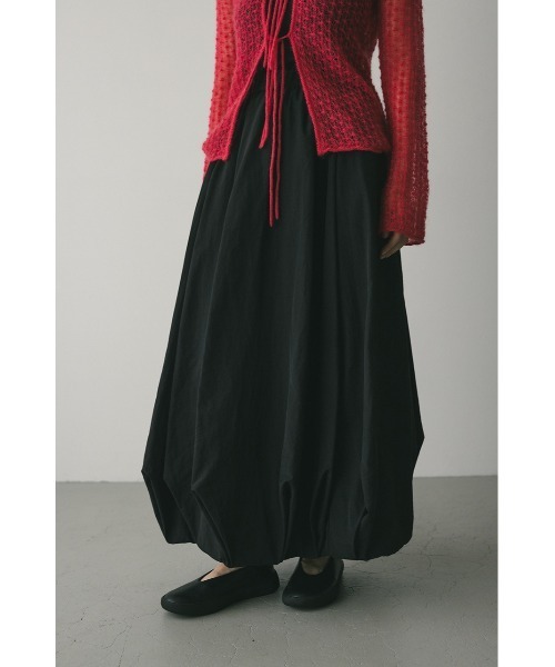 STYLEMIXER（スタイルミキサー）の「タックバルーンギャザースカート（スカート・レディース・ホワイト/ブラック/カーキ・SMALL/MEDIUM）」の5枚目の写真