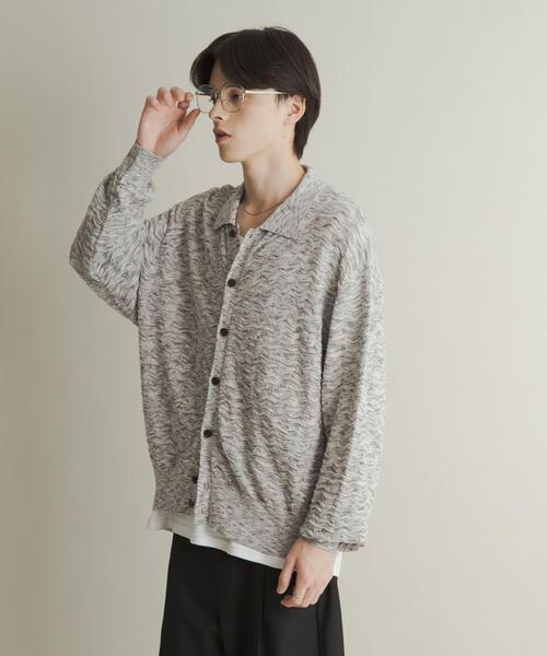 SENSE OF PLACE by URBAN RESEARCH(センスオブプレイスバイアーバンリサーチ)の「ミックスニットカーディガン(カーディガン/ボレロ・メンズ・ブルー/ブラウン・MEDIUM/LARGE)」の14枚目の写真