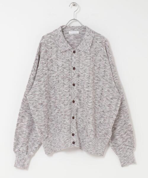 SENSE OF PLACE by URBAN RESEARCH(センスオブプレイスバイアーバンリサーチ)の「ミックスニットカーディガン(カーディガン/ボレロ・メンズ・ブルー/ブラウン・MEDIUM/LARGE)」の7枚目の写真