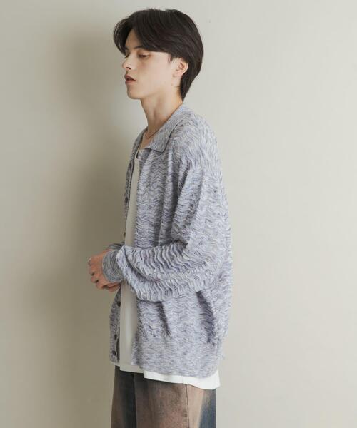 SENSE OF PLACE by URBAN RESEARCH(センスオブプレイスバイアーバンリサーチ)の「ミックスニットカーディガン(カーディガン/ボレロ・メンズ・ブルー/ブラウン・MEDIUM/LARGE)」の12枚目の写真