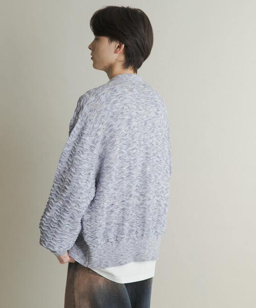 SENSE OF PLACE by URBAN RESEARCH(センスオブプレイスバイアーバンリサーチ)の「ミックスニットカーディガン(カーディガン/ボレロ・メンズ・ブルー/ブラウン・MEDIUM/LARGE)」の21枚目の写真