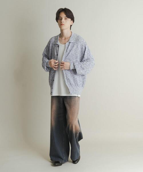 SENSE OF PLACE by URBAN RESEARCH(センスオブプレイスバイアーバンリサーチ)の「ミックスニットカーディガン(カーディガン/ボレロ・メンズ・ブルー/ブラウン・MEDIUM/LARGE)」の16枚目の写真