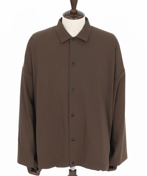 ADAM PATEK（アダムパテック）の「ms6230-rounded over shirt シャツ(AP2525004)（シャツ/ブラウス・メンズ・ブラック/ブラウン/ダークグレー・1/2）」の18枚目の写真