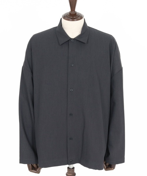 ADAM PATEK（アダムパテック）の「ms6230-rounded over shirt シャツ(AP2525004)（シャツ/ブラウス・メンズ・ブラック/ブラウン/ダークグレー・1/2）」の20枚目の写真