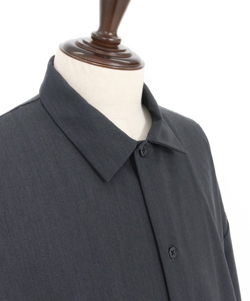 ADAM PATEK（アダムパテック）の「ms6230-rounded over shirt シャツ(AP2525004)（シャツ/ブラウス・メンズ・ブラック/ブラウン/ダークグレー・1/2）」の22枚目の写真