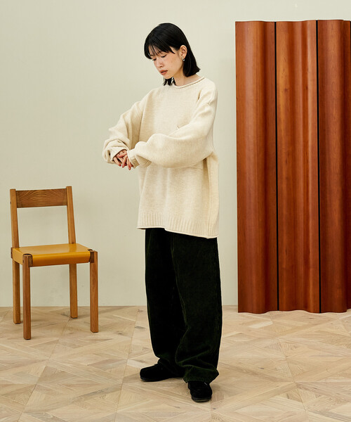セール】ポケット付き ニットプルオーバー【限定展開】（ニット