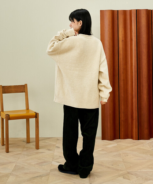 FREAK'S STORE(フリークスストア)の「ポケット付き ニットプルオーバー【限定展開】(ニット/セーター・レディース・ピンク/オフホワイト/グレー/ブラック・フリ-)」の8枚目の写真