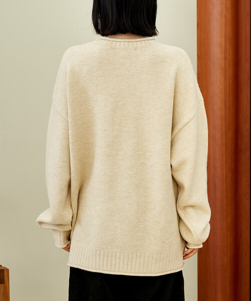 FREAK'S STORE(フリークスストア)の「ポケット付き ニットプルオーバー【限定展開】(ニット/セーター・レディース・ピンク/オフホワイト/グレー/ブラック・フリ-)」の16枚目の写真
