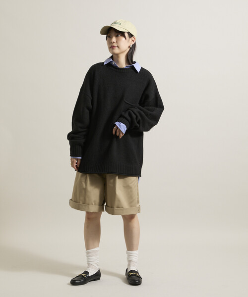 FREAK'S STORE(フリークスストア)の「ポケット付き ニットプルオーバー【限定展開】(ニット/セーター・レディース・ピンク/オフホワイト/グレー/ブラック・フリ-)」の20枚目の写真