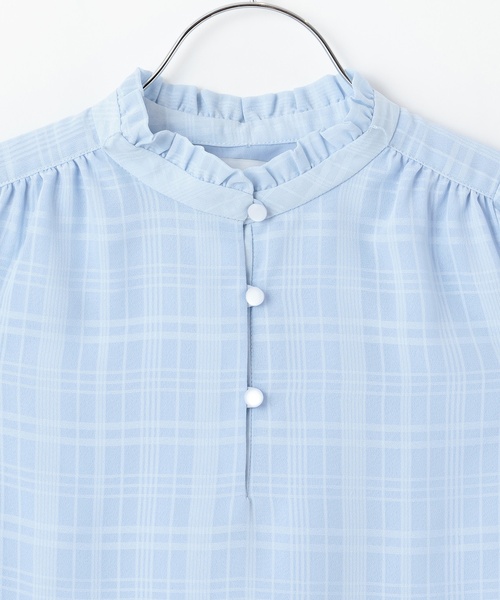 kate spade new york kids(ケイトスペードニューヨーク)の「ボウタイブラウス(シャツ/ブラウス・キッズ・サックスブルー・160cm/150cm/140cm/130cm/120cm)」の9枚目の写真